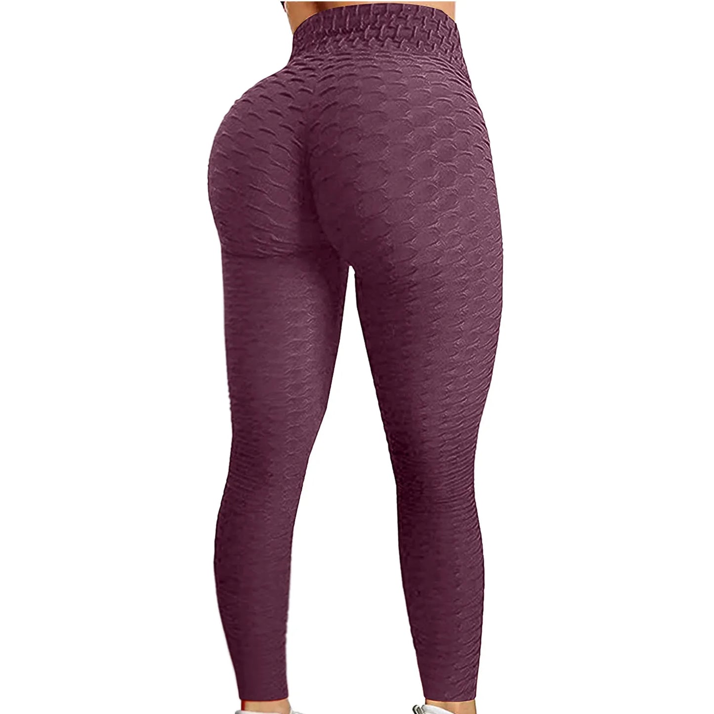 Women's Bubble Hip Lifting Exercise Running High Waist Yoga Tight Pants
