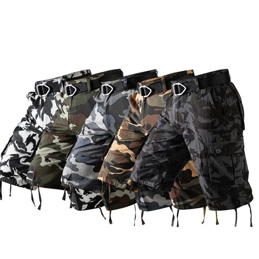 Cargo Knee Shorts Men Sports Plus Size Cotton Half Pants Golf Straight Running Gym Short Pants Casual Bermuda Shorts Comfortable