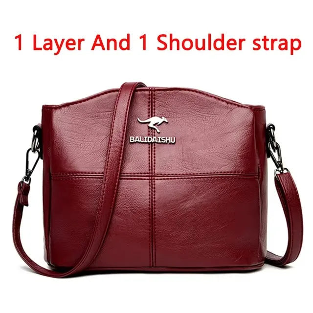 Stylish Large Soft Leather Crossbody and Handbag