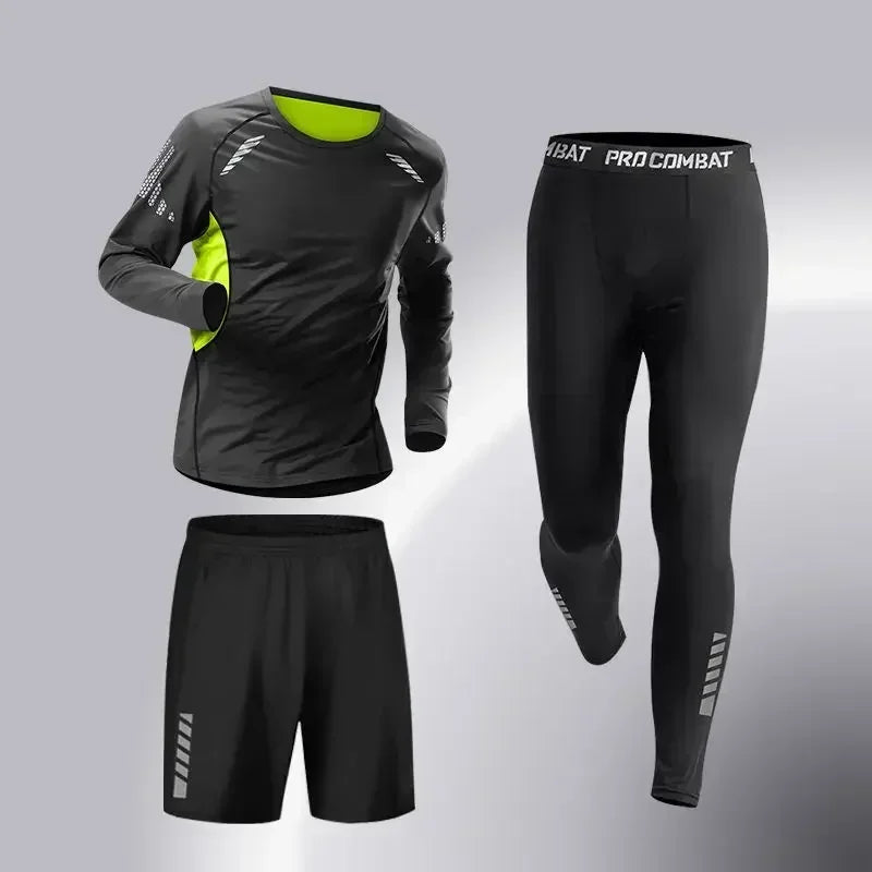 Fashion 3-5 PCS Mens Running Sportswear Set
