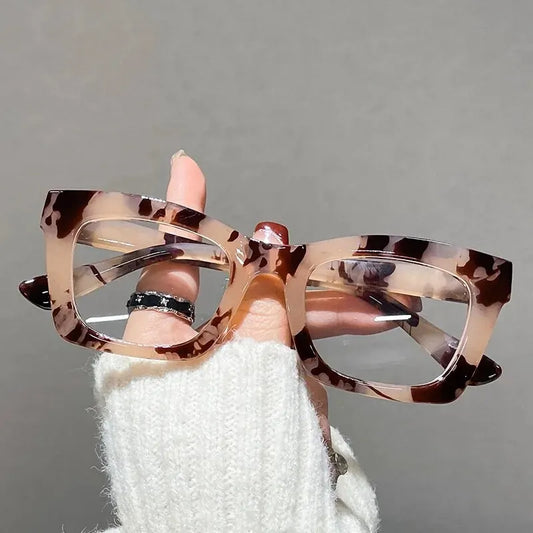 Retro Bag Color Anti-blue Glasses Europe And The United States Ins Wind Flat Mirror Unisex Color Glasses