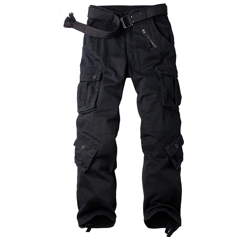 Camo Cargo Pants Outdoor Multi-Pocket Ripstop Jeans