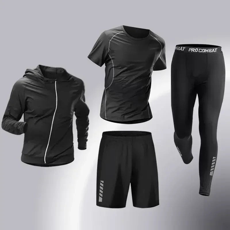 Fashion 3-5 PCS Mens Running Sportswear Set