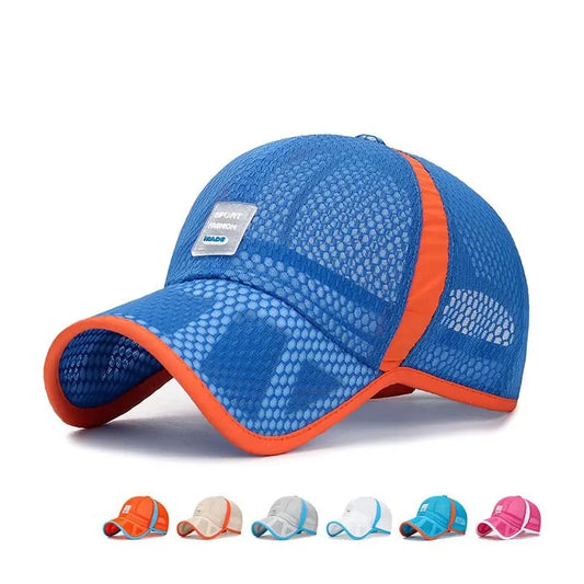 Outdoor Traveling Breathable Mesh Sun Hats For Boys And Girls