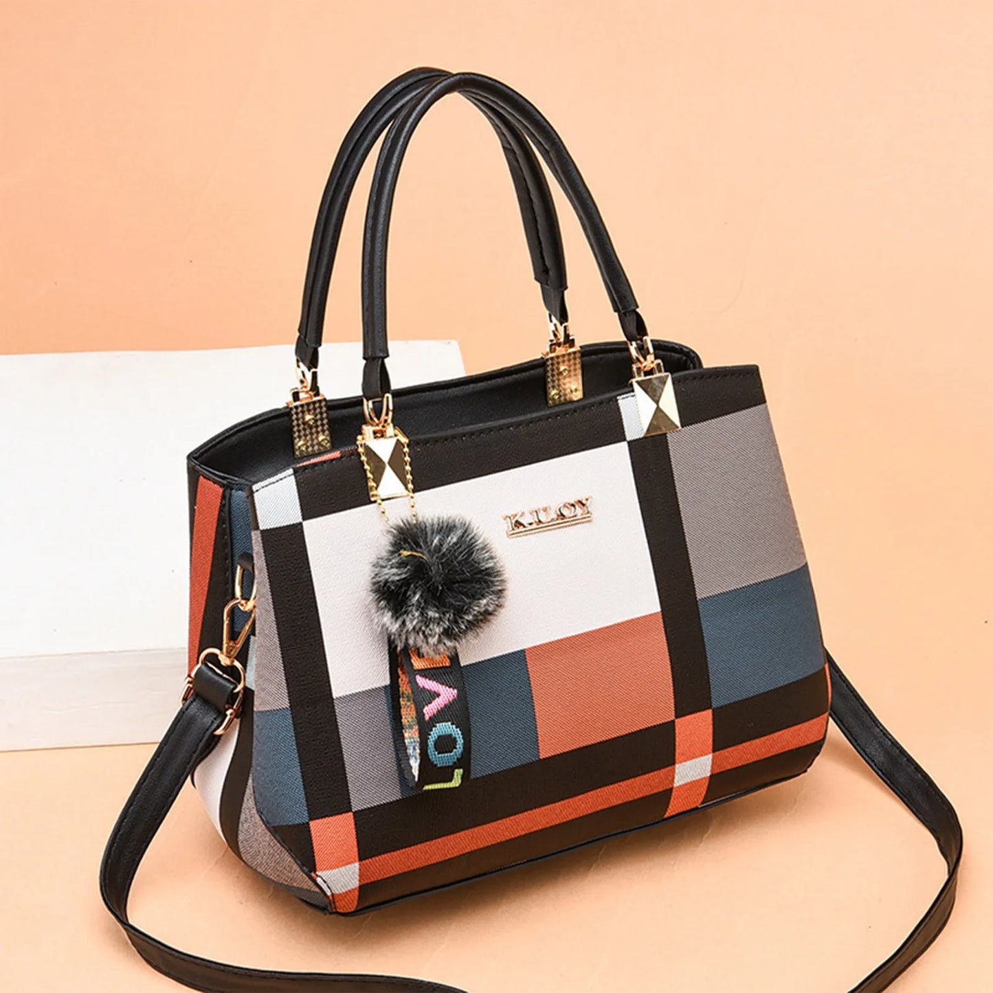 Elegant Fashionable Designer Handbags PU Leather Crossbody Shoulder Bag Top-Hand Tote Bag