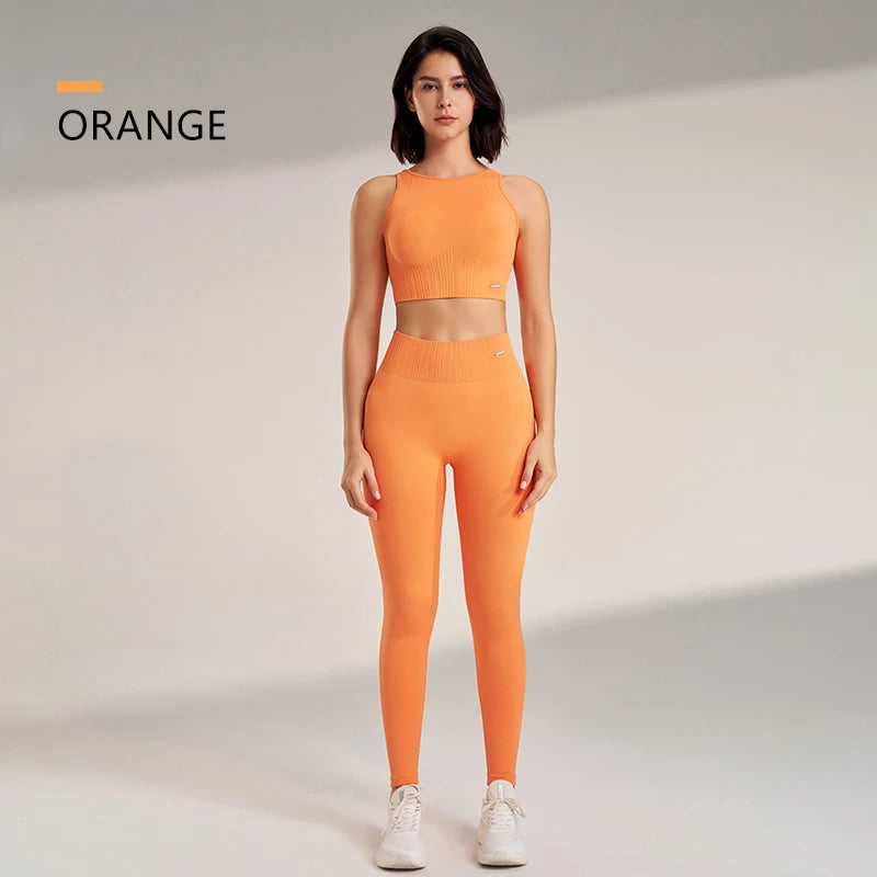 2PCS Women's Yoga High Waisted Leggings