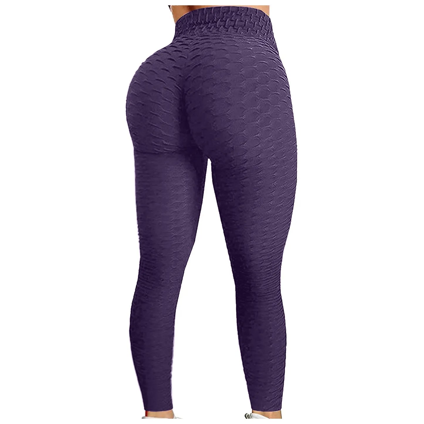 Women's Bubble Hip Lifting Exercise Running High Waist Yoga Tight Pants