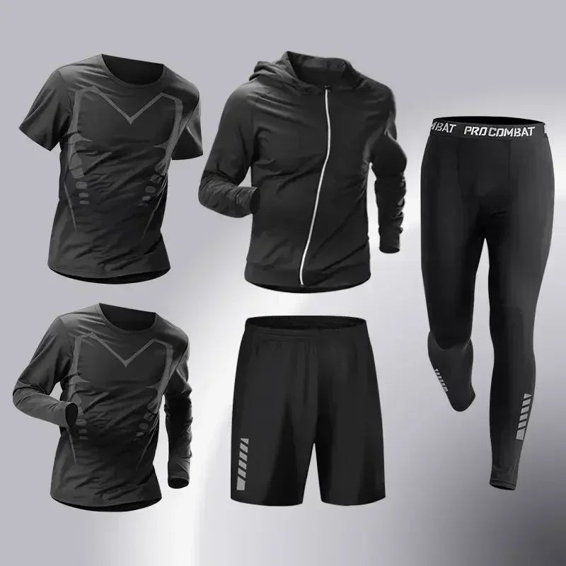 Fashion 3-5 PCS Mens Running Sportswear Set