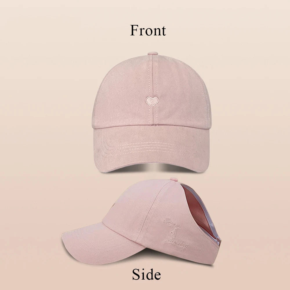 Fashion High Ponytail Kids Boy Girl Sun Quick Drying Baseball Adjustable Travel Caps
