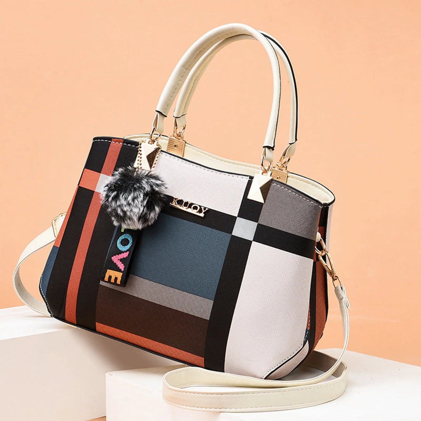 Elegant Fashionable Designer Handbags PU Leather Crossbody Shoulder Bag Top-Hand Tote Bag