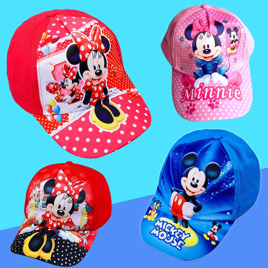 1PCS Spring Autumn Children Mickey Minnie Cartoon Baseball Peaked Cap