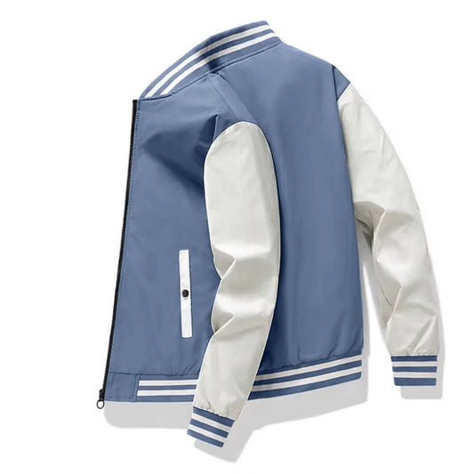 Spring and Autumn Fashion Men's Jacket Color Contrasting Casual Baseball Men's Jacket Clothing New Chaquetas Baseball Jacket