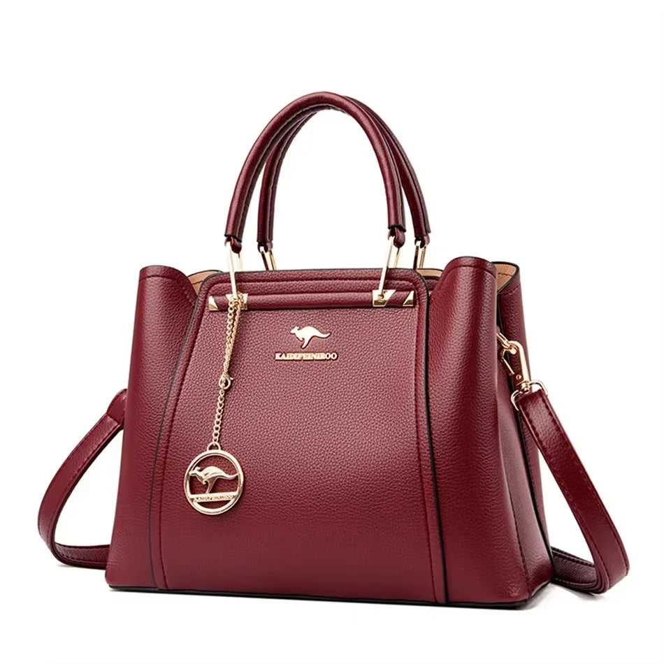 Stylish Large Soft Leather Crossbody and Handbag