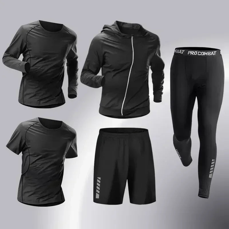 Fashion 3-5 PCS Mens Running Sportswear Set