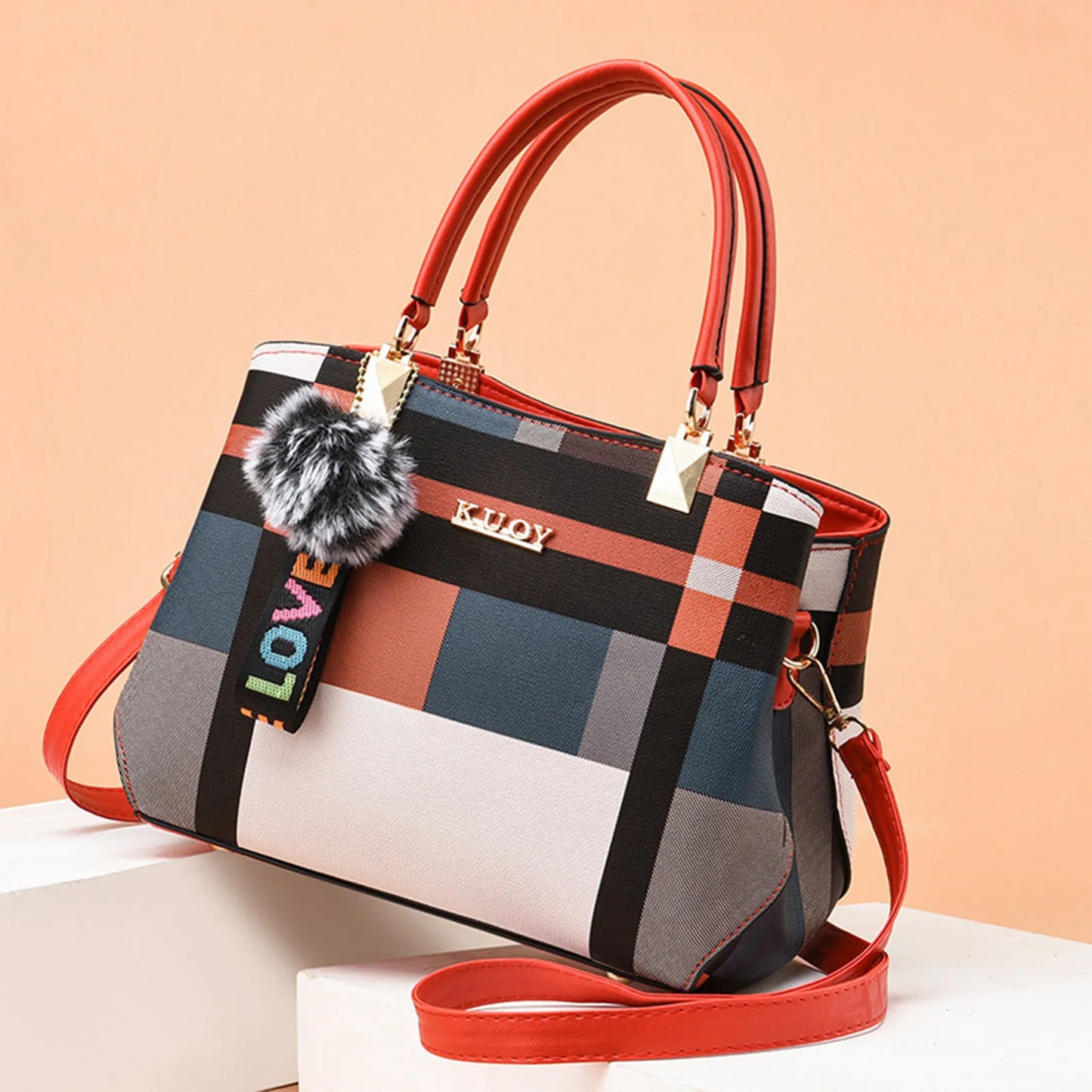 Elegant Fashionable Designer Handbags PU Leather Crossbody Shoulder Bag Top-Hand Tote Bag