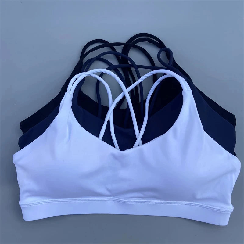 Solid Color Soft High Strength Women Fitness Bra Tight