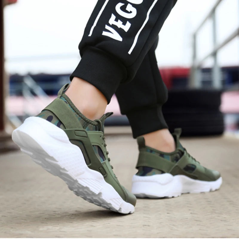 Unisex Jogging Non-Slip Sneakers Green Brand Ultra-light Mesh Breathable Casual Shoes for Men Large Size 35-47