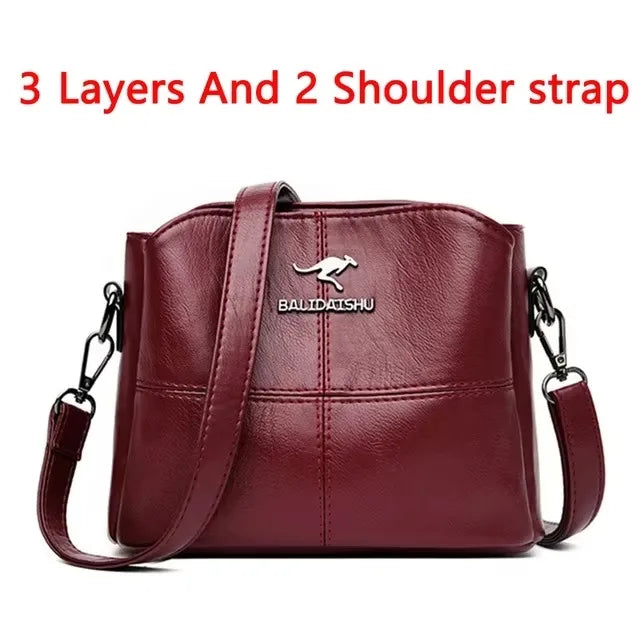 Stylish Large Soft Leather Crossbody and Handbag