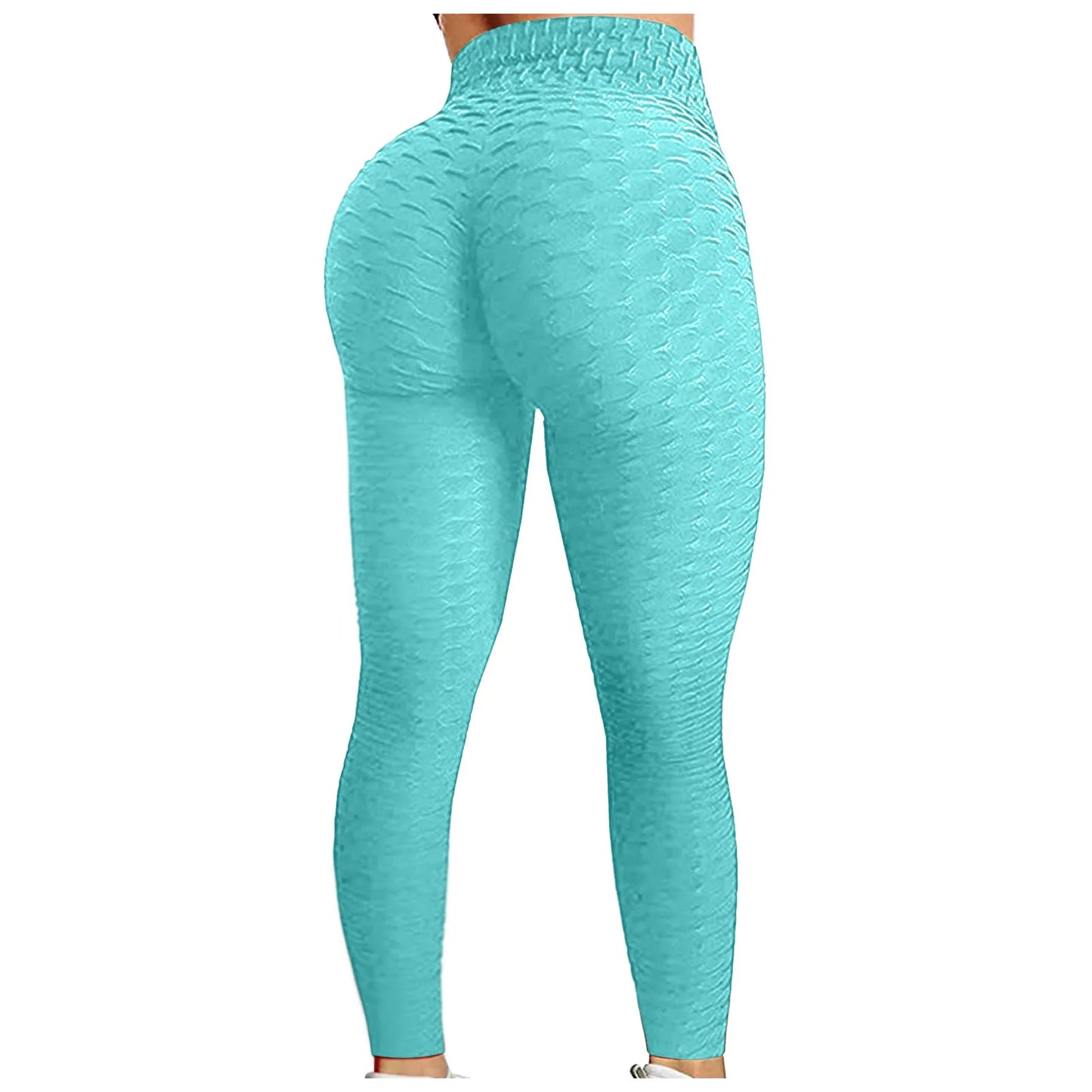 Women's Bubble Hip Lifting Exercise Running High Waist Yoga Tight Pants